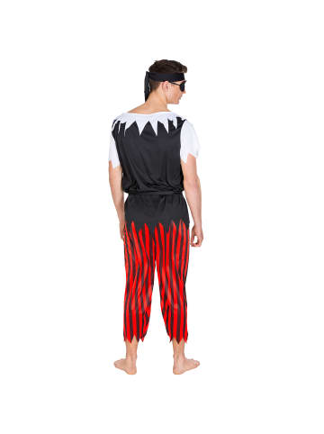 tectake Bequeme Stretch-Jersey-Hose mit Gummizug, schwarz