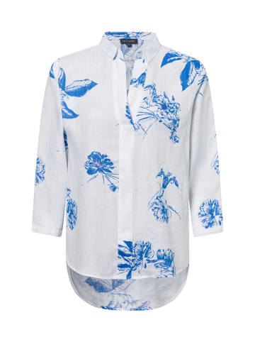 Franco Callegari Blusenshirt in weiß blau - 0008