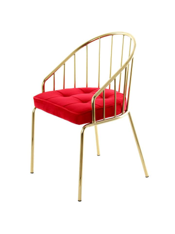 Kayoom Stuhl Palma in rot - gold