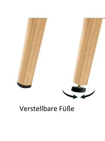 ABRIHOME Couchtisch in Natur 105x55x40 cm mit Korbgeflecht Schiebetüren Massivholzbeinen