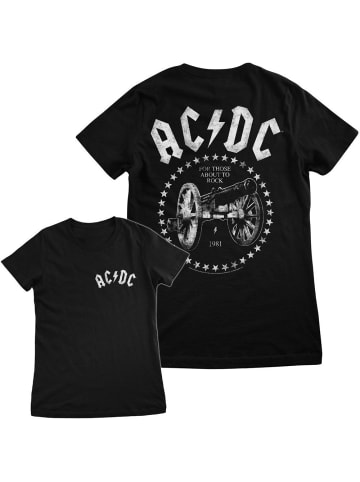 AC/DC Shirt "For Those About To Rock Girly Tee" in Schwarz