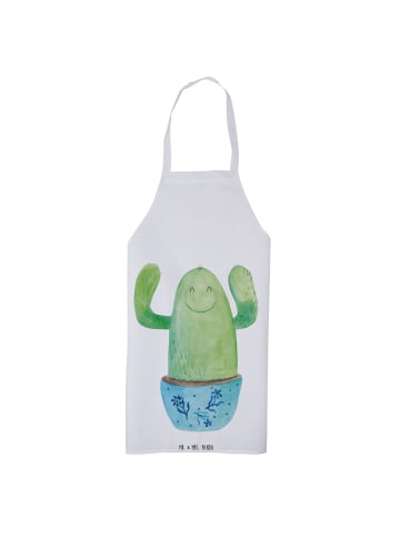 Mr. & Mrs. Panda Latzschürze Kaktus Happy ohne Spruch in Weiß