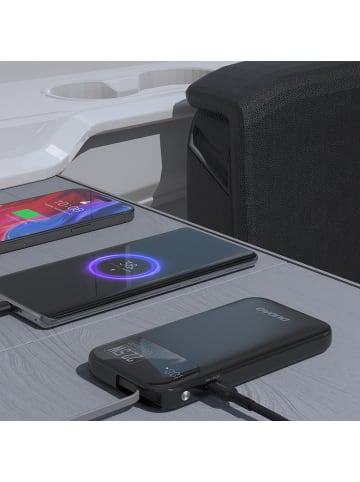 Dudao K31 10000mAh 22,5W Powerbank mit Kabel Schwarz
