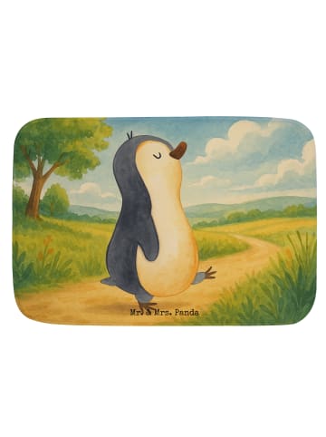 Mr. & Mrs. Panda Duschvorleger Pinguin mHerzieren Design ohne S... in Weiß
