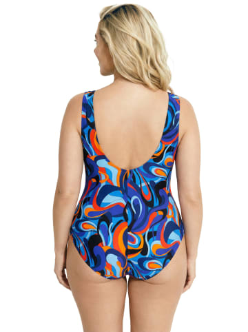 Ulla Popken Badeanzug in royalblau
