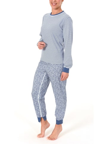 NORMANN Pflegeoverall langarm Reissverschluss - 35950 in blau