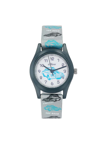 s.Oliver Quarzuhr Nylon, Alloy in Grau
