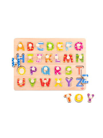 Tooky Toy Kinder Alphabet Puzzle Holz TY852 in bunt