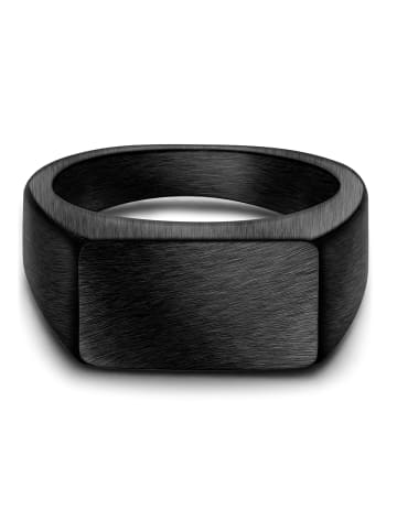 True Rebels Ring aus Edelstahl in schwarz