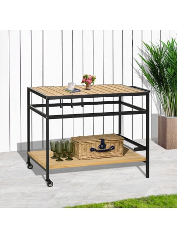 Servierwagen,107L x 65B x 80H cm,Naturholz