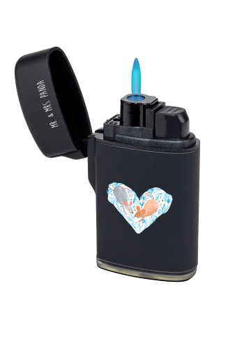 Mr. & Mrs. Panda sturmfeuerzeug Mäuse Herz ohne Spruch in Schwarz