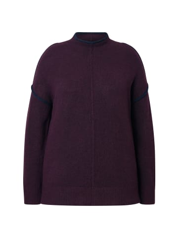 Ulla Popken Pullover in dunkel weinrot