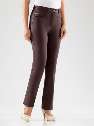 WITT WEIDEN 5-Pocket-Jeans in schokobraun