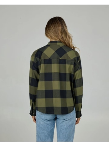 Salty Crew Flanell-Hemd Fathom in Olive
