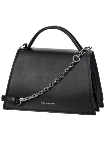 Karl Lagerfeld Handtasche K/Signature 2.0 MD in Black/Nickel