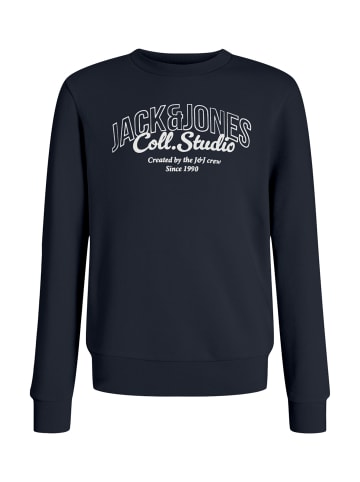 JACK & JONES Junior Sweatshirt 'JJMAKOTO' in dunkelblau