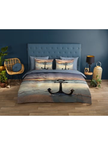 Good Morning Renforcé Bettwäsche - Mar - Anker, Meer, blau in blau