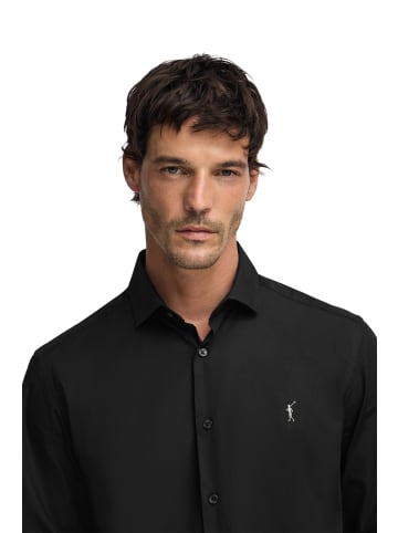 Polo Club Langarmshirt in Schwarz