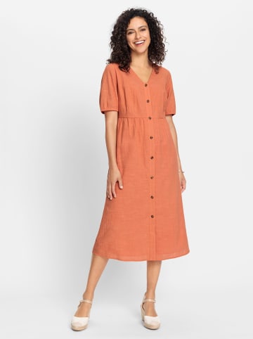 WITT WEIDEN Baumwollkleid in papaya