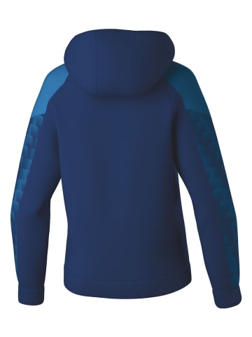 erima Damen Kapuzensweat in new navy/mykonos blue