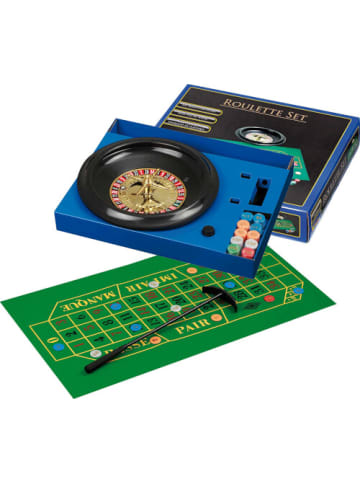 Philos Gesellschaftsspiel Roulette Set mit Kunststoff-Teller 30 cm, ab 6 Jahre