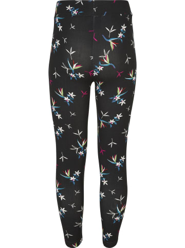 Urban Classics Urban Classics Damen Girls Soft AOP Leggings in blackfloret