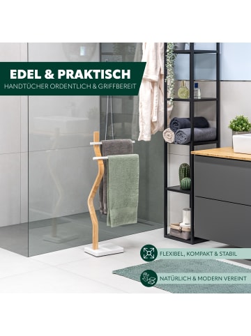 eluno Stand-Handtuchhalter freistehend ca. 37 x 85,5 x 18 cm (B/H/T)