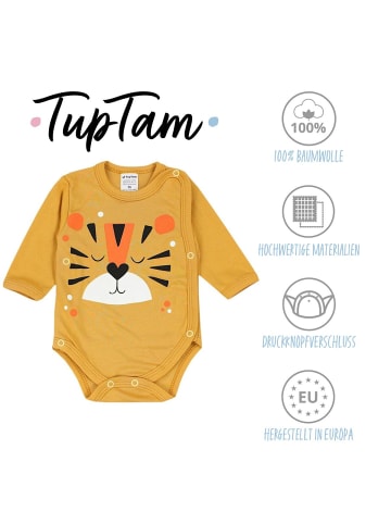 TupTam Baby Langarm Wickelbody im 5er Set in blau