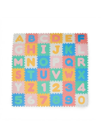 relaxdays 36tlg. Puzzlematte "ABC" in Bunt