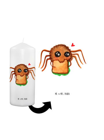 Mr. & Mrs. Panda Kerze Spinne Agathe Sandwich ohne Spruch in Weiß
