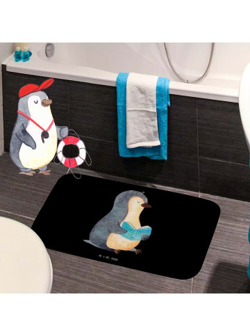 Mr. & Mrs. Panda Badvorleger Pinguin Buch ohne Spruch in Schwarz