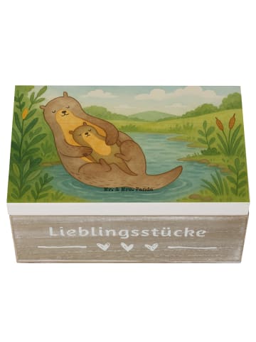 Mr. & Mrs. Panda Geschenkbox Otter Kind Design ohne Spruch in Weiß