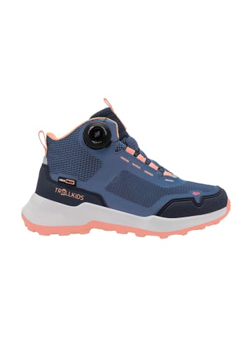 Trollkids Wanderschuh Hiker Mid Trollfjord in lotus blue/dahlia