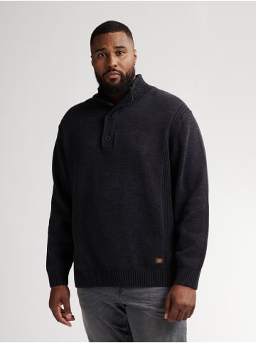 Petrol Industries Plus Size Grobstrickpullover Sand Dunes in Schwarz