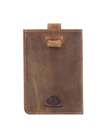 Greenburry Vintage Visitenkartenetui RFID Leder 7 cm in braun