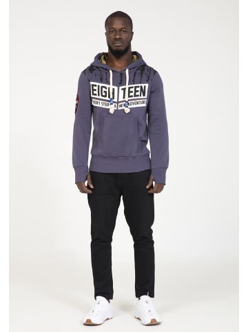 PLUS EIGHTEEN Herren Kapuzenpullover in Petrol