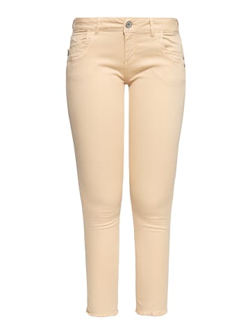 ATT Jeans ATT Jeans ATT JEANS Slim Fit Hose mit offenen Kanten Leoni in Sand