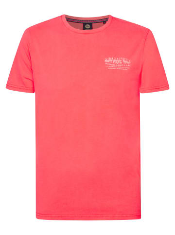 Petrol Industries T-Shirt mit Rückenaufdruck Riptide in Rosa