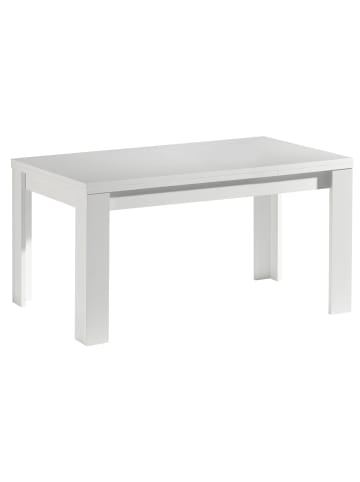 58 aufm Kessel ESSTISCH ausziehbar Eddy 160 x 90 x 78 Esszimmertisch Weiß Matt