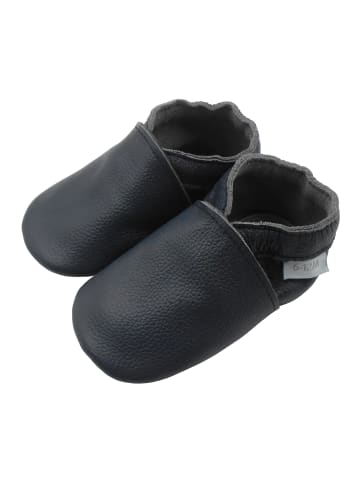 Basrakids Baby Krabbelschuhe aus Leder, weiche Lauflernschuhe mit rutschfester Sohle 