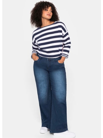 sheego 3/4-Arm-Shirt in marine