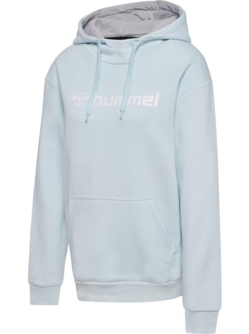 Hummel Sportshirt "Hmlmover Cotton Hoodie Woman" in Blau