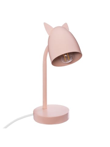 Atmosphera Créateur d'intérieur Schreibtischlampe OREILLES ROSE aus Metall in Rosa, 18 cm