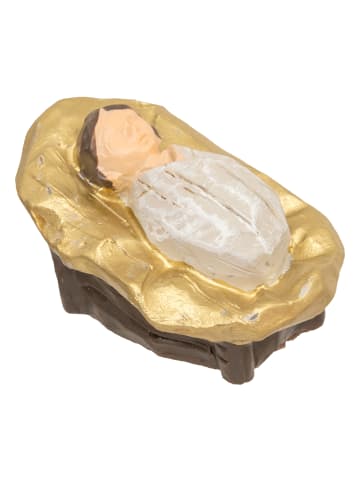 Atmosphera Créateur d'intérieur Weihnachtskrippe mit 7 Figuren in Mehrfarben, (B) 9,5 x (H) 30 x (L) 18 cm