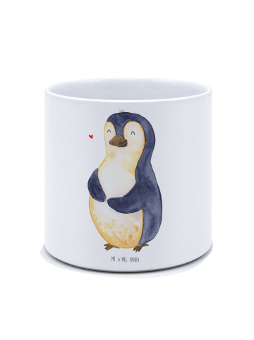 Mr. & Mrs. Panda Übertopf Pinguin Diät ohne Spruch in Weiß