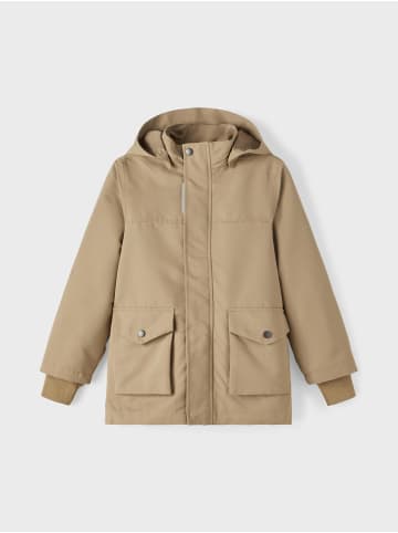 name it Legere Jacke Soft mit Kapuze Dünne Übergangsjacke NKMMALEX in Braun