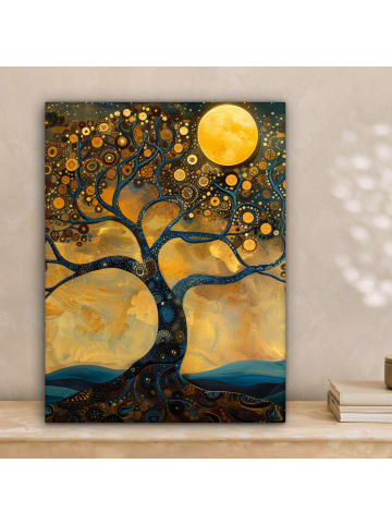 MuchoWow Leinwand Bilder Vollmond