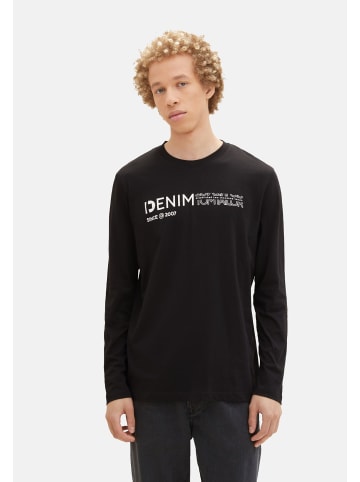 Tom Tailor Longsleeve in schwarz