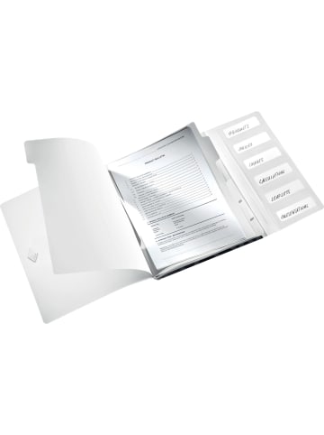 Leitz Ordnungsmappe Wow A4 6 Fächer PP schwarz