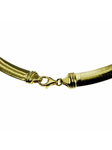 Schmuckador Halsreif Omega 2,5mm flach - 45cm - Wendeomega in gold
